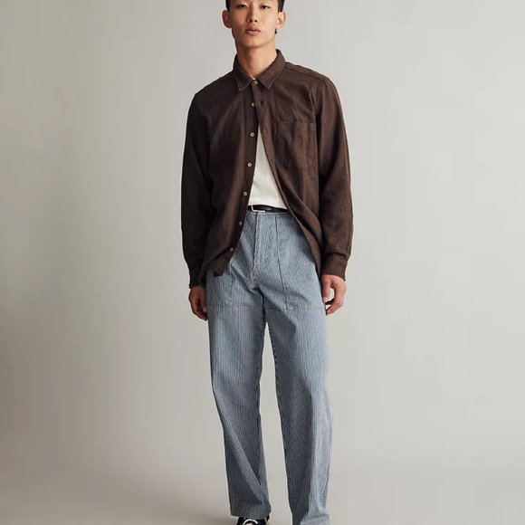 Madewell: Sunday Flannel Perfect Long-Sleeve Shirt - Picture 1 of 2